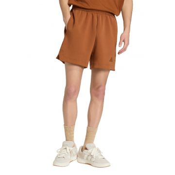 Pantaloni scurti relaxed fit din amestec de modal cu buzunare laterale - Maro scortisoara