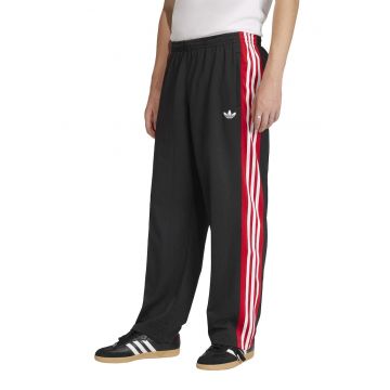Pantaloni sport lejeri cu talie elastica - Rosu/Alb/Negru