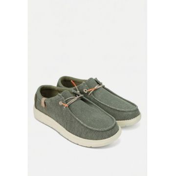 Pantofi barbati din material textil kaki
