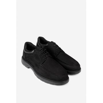 Pantofi barbati negri nabuc - Negru