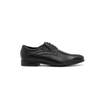 Pantofi derby de piele - Negru