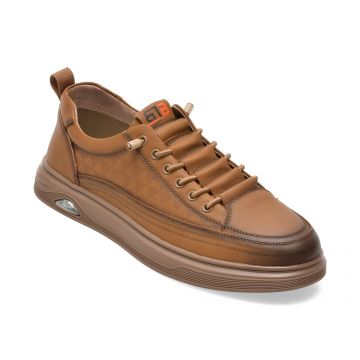 Pantofi sport BITE THE BULLET maro, 68069, din piele naturala