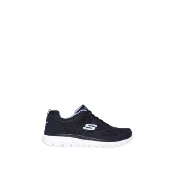 Pantofi sport cu garnitura de piele Burns Agoura - Bleumarin