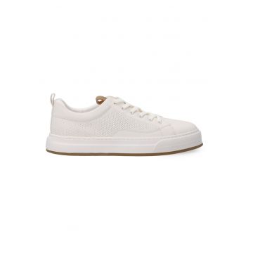 Pantofi sport din piele cu design perforat