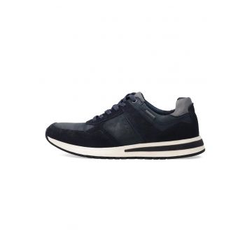 Pantofi sport din piele cu insertii din piele intoarsa