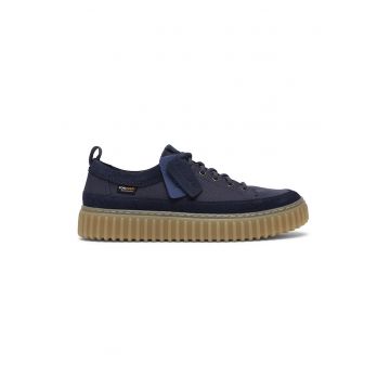 Pantofi sport din piele nabuc Torhill - Albastru ultramarin