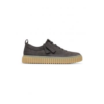 Pantofi sport din piele nabuc Torhill - Gri inchis