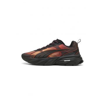 Pantofi sport Fade Nitro V2 cu insertii de plasa - Rosu/Negru