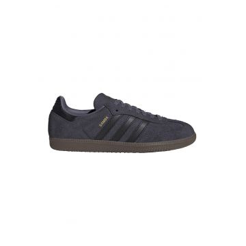 Pantofi sport low-cut din piele intoarsa Samba - Negru/Gri antracit
