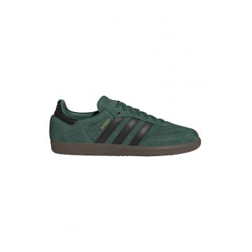 Pantofi sport low-cut din piele intoarsa Samba - Verde/Negru