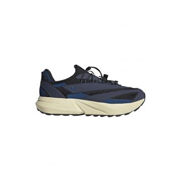 Pantofi sport slip-on Lightblaze Vista din material textil si piele ecologica - Negru/Albastru ultramarin