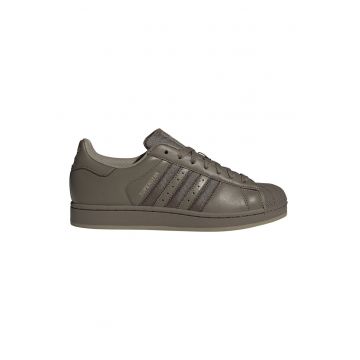 Pantofi sport Superstar II low-cut de piele - Maro inchis/Verde masliniu