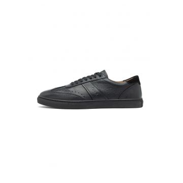 Pantofi uni de piele - Negru