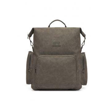 Rucsac G-Star Raw - gri - dimensiune mare - material sintetic - compartiment laptop - Gri