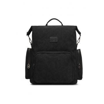 Rucsac G-Star Raw - gri - dimensiune mare - material sintetic - compartiment laptop - Negru