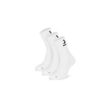 Sosete sport unisex -  39-42 EU - Alb - lungi - set 3 perechi