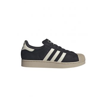Tenisi Superstar II de piele intoarsa - Negru/Bej inchis