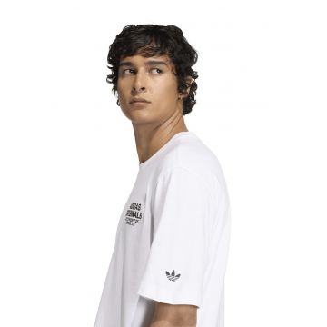 Tricou lejer cu logo brodat GFX - Negru/Alb optic