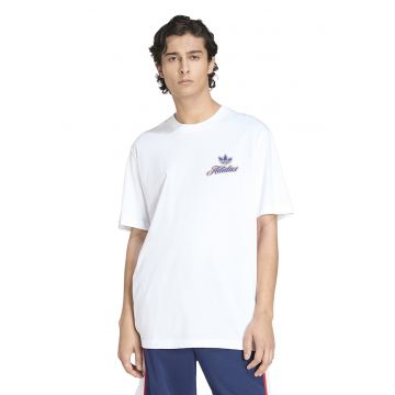 Tricou lejer cu logo in relief GFX - Rosu/Alb/Albastru inchis