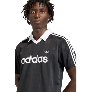 Tricou polo cu logo - Alb/Negru