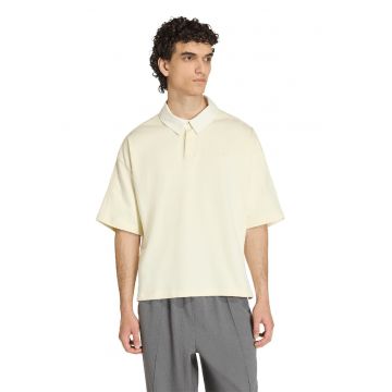 Tricou polo din bumbac Premium Essentials - Galben