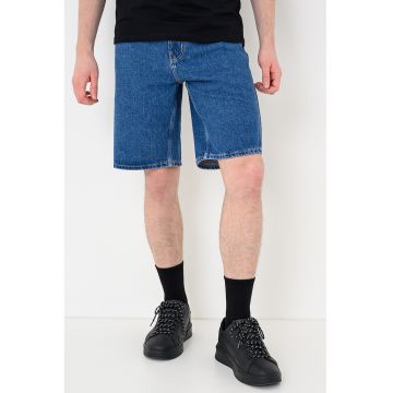 Blugi scurti regular fit - Albastru