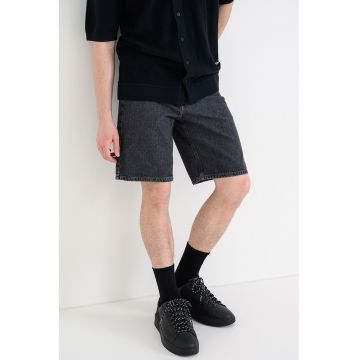 Blugi scurti regular fit - Gri inchis
