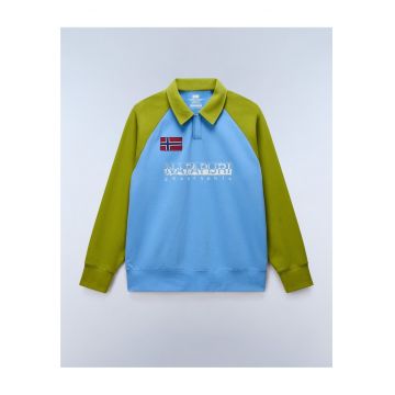 Bluza de trening cu maneci raglan si logo imprimat Reflect