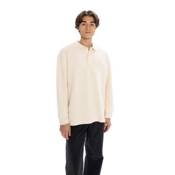 Bluza polo  Comfort Fit - cu detalii nasturi - natural - poliester