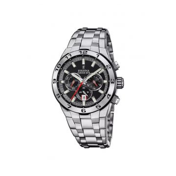 Ceas barbatesc  F20670/6 Quartz Argintiu