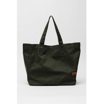 Geanta tote de bumbac - Verde padure