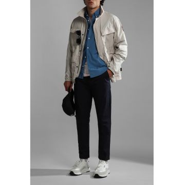 Pantaloni chino cu talie medie - Bleumarin