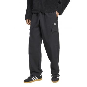 Pantaloni de trening lejeri cargo Essential - Negru stins