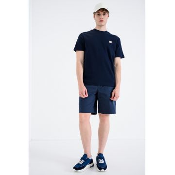 Pantaloni scurti chino din amestec de bumbac - Bleumarin