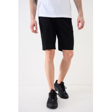 Pantaloni scurti cu snur in talie - Negru