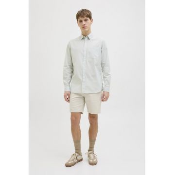 Pantaloni scurti cu talie medie - Bej deschis -