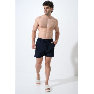 Pantaloni scurti de baie cu buzunare laterale - Albastru cobalt
