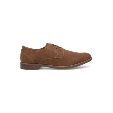 Pantofi barbat -  elegant - camel - sintetic