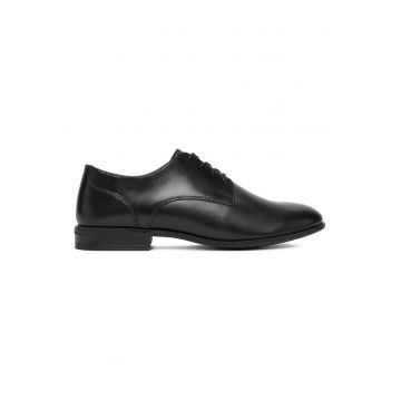 Pantofi barbatesti -  piele naturala - negru - elegant - confortabil -