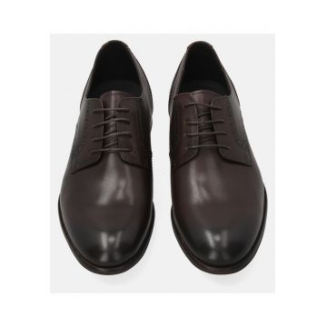 Pantofi Derby cu perforatii decorative