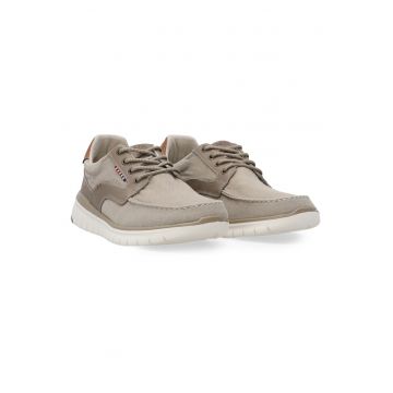 Pantofi din material textil cu sireturi