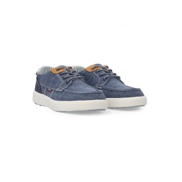 Pantofi din material textil cu varful rotund