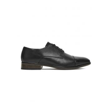 Pantofi din piele naturala  barbatesti - Negru