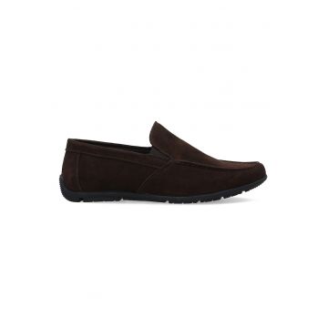Pantofi driver loafer din piele intoarsa