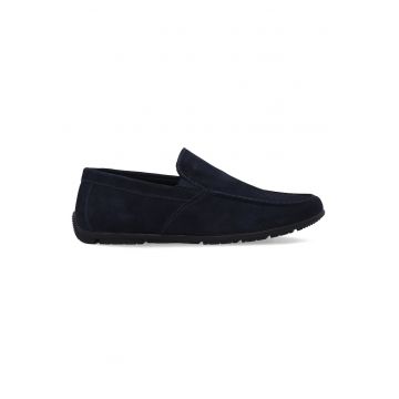 Pantofi loafer driver din piele intoarsa