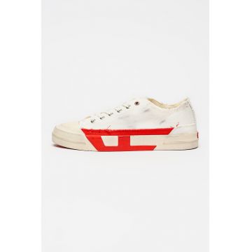 Pantofi sport canvas low-cut Verse - Rosu/Alb murdar