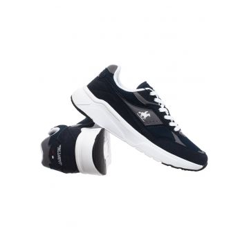 Pantofi sport cu insertii din material texil