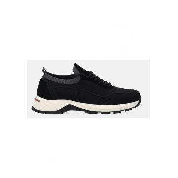 Pantofi sport cu talpa demi-wedge - Negru