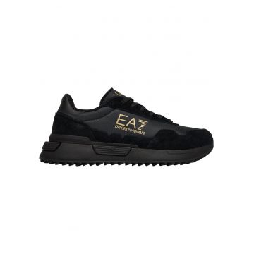 Pantofi sport  EA7 Vintage Running Nylon 55576 - Auriu/Negru