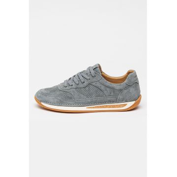 Pantofi sport low-cut din piele intoarsa Corkrun - Gri cenusiu
